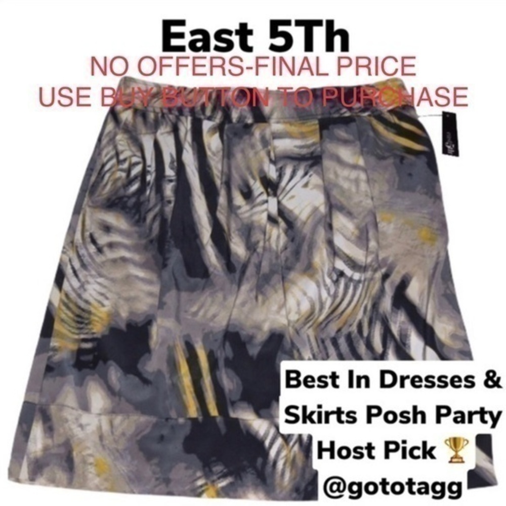 East 5TH Animal Print Skirt
